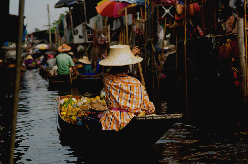 thailand floating market